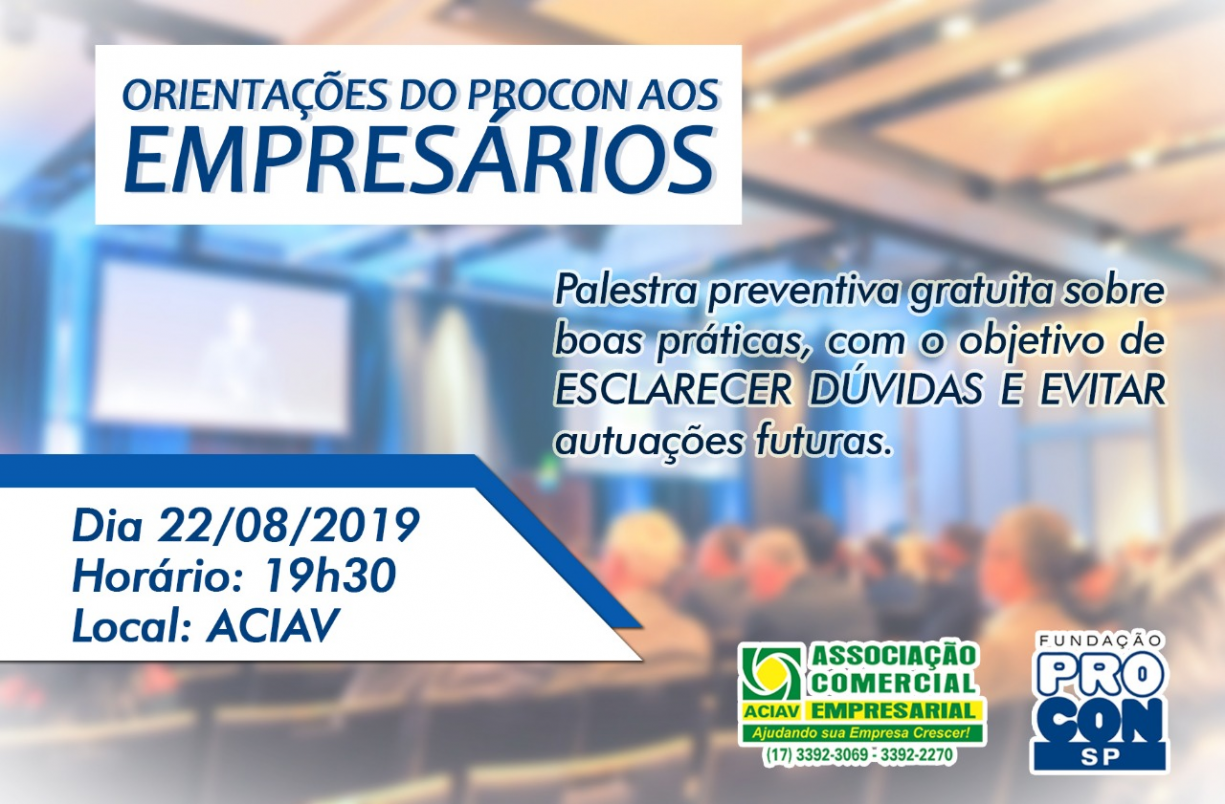 Palestra Procon x ACIAV